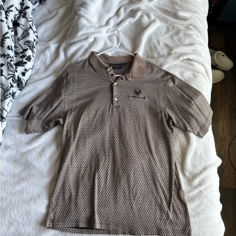 Bobby Jones Brown Polo Shirt Soft Comfortable Casual